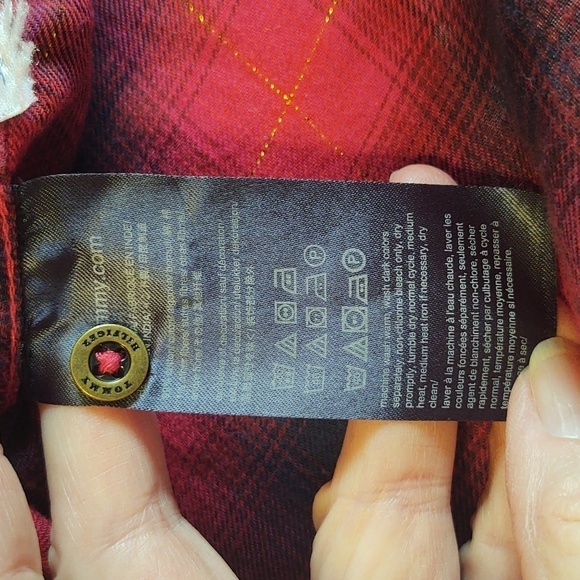 Tommy Hilfiger Women's Long Sleeve Button Up Plaid Shirt - Picture 8 of 14